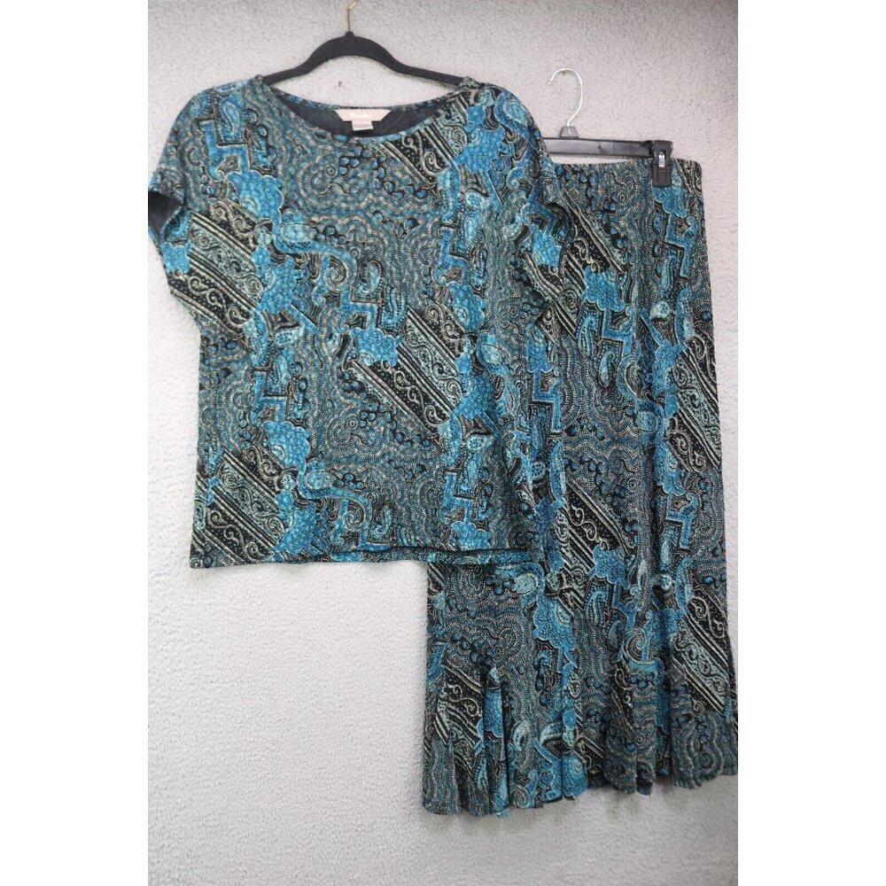 Tanjay Liquid Knit Maxi Skirt Set-Size Medium-Vintage-90's-Y2K